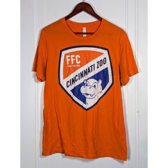 FC Cincinnati T-Shirt Size Large Cincy Zoo Fritz Fan Club Hippo Fiona FCC Soccer - Picture 1 of 3
